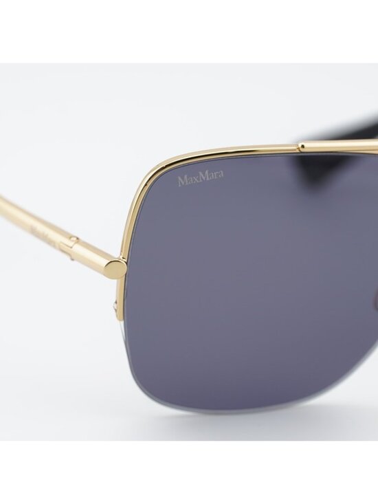 Max Mara MENTON3 MM0121 30A Sunglasses Gold Aviator Frame, Smoke Lenses main image 5